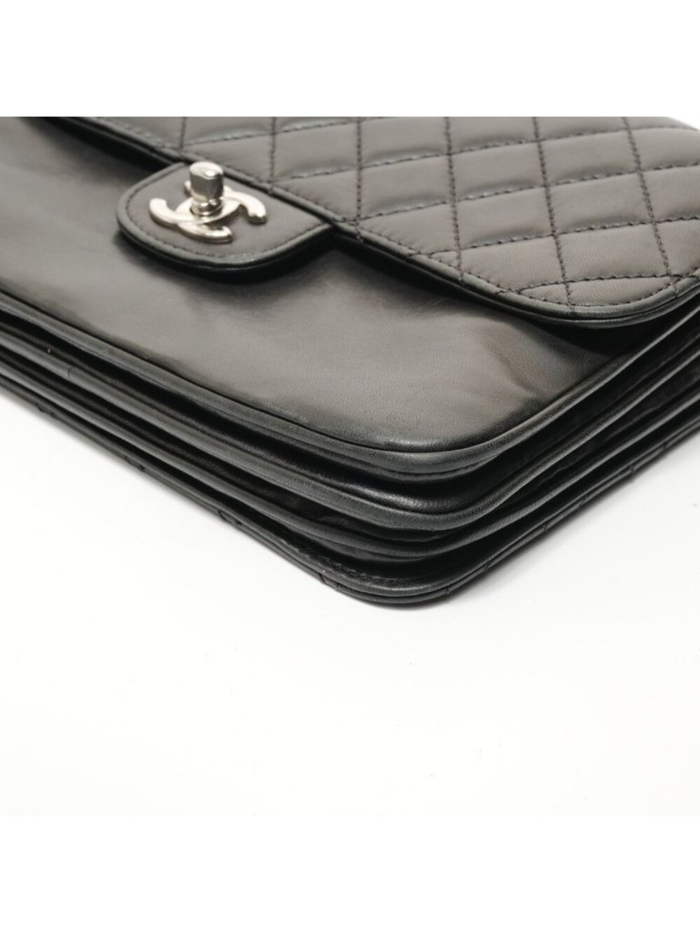 Chanel Shoulder Bag Lambskin Quilted Silver - Picture 6 of 10